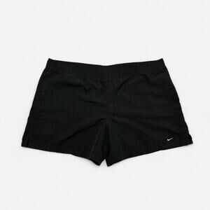 Nike Y2K Black Swoosh Athletic Shorts Mens Large Medium Running Gym